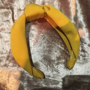 Urban Outfitters Knotted Yellow Headband